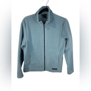 REI Light Blue Full Zip Up Fleece Jacket Large Women’s GUC